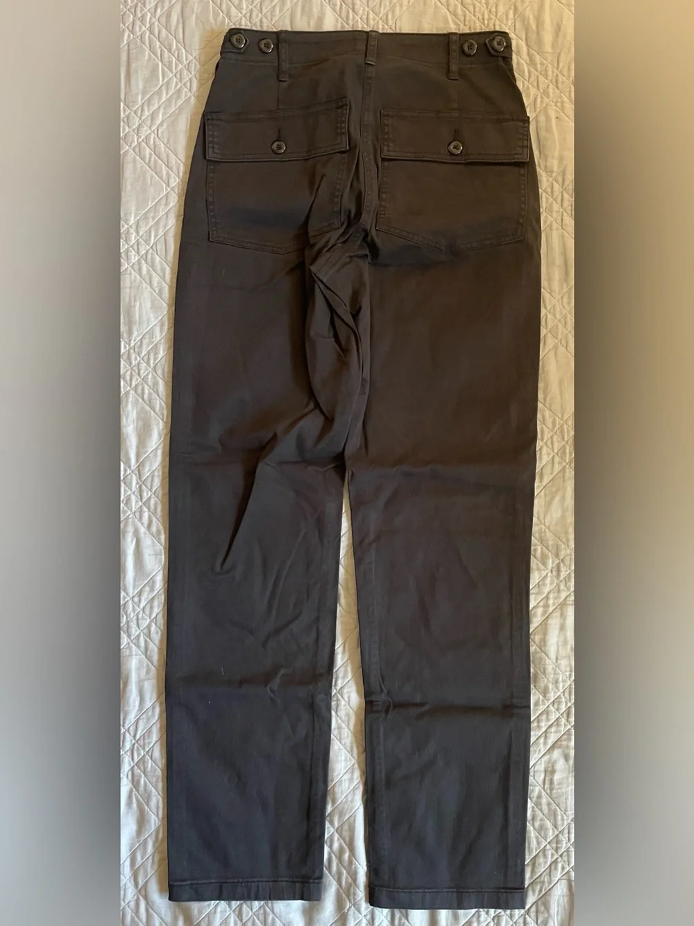 J CREW patch-pocket slim chino pant in Black Size 6T NWT $98 CS210